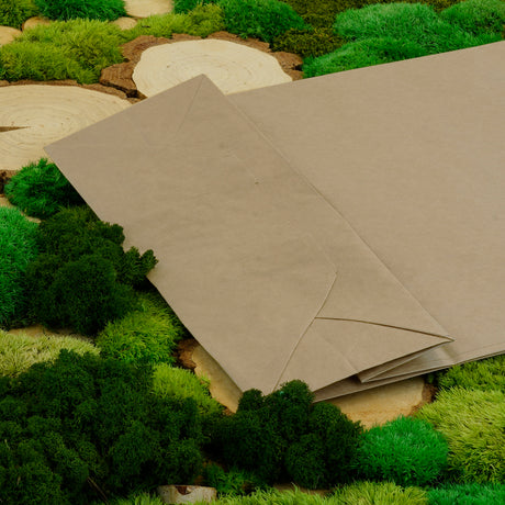 Papiertüten mit gedrehtem Griff 320x120x410mm Braun