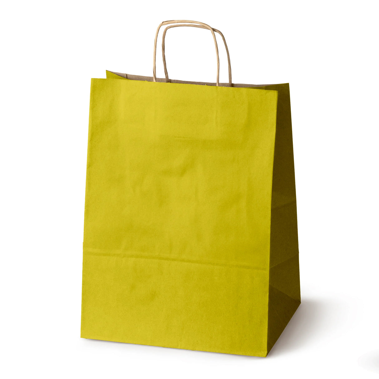 Papiertüte mit gedrehtem Griff 300x170x425mm Gelb