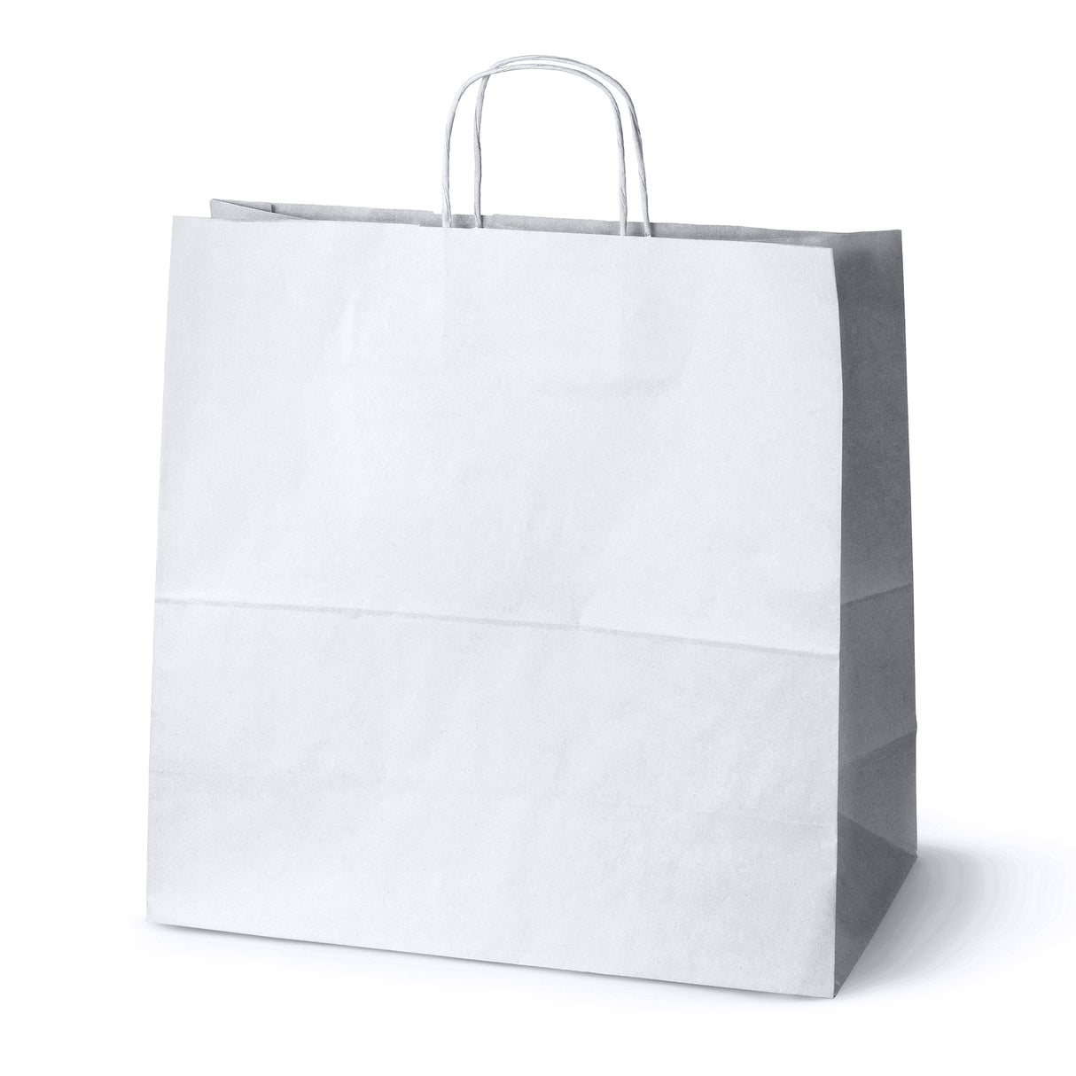 Papiertüte mit gedrehtem Griff 400x180x390mm Weiß
