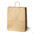 Papiertüte mit gedrehtem Griff 350x180x440mm Braun