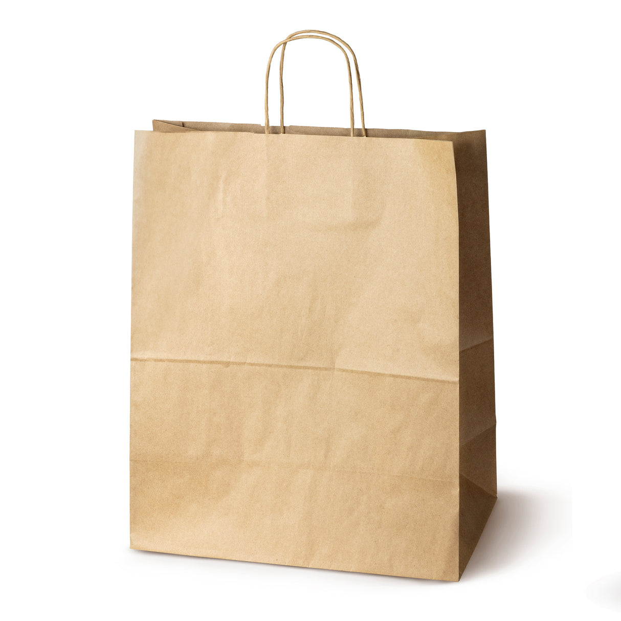 Papiertüte mit gedrehtem Griff 350x180x440mm Braun