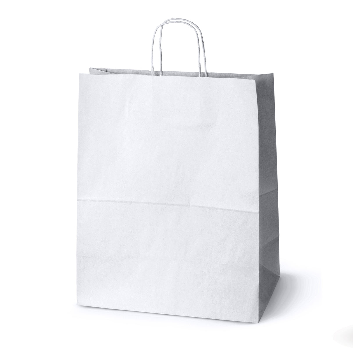 Papiertüte mit gedrehtem Griff - 350x180x440mm Weiß