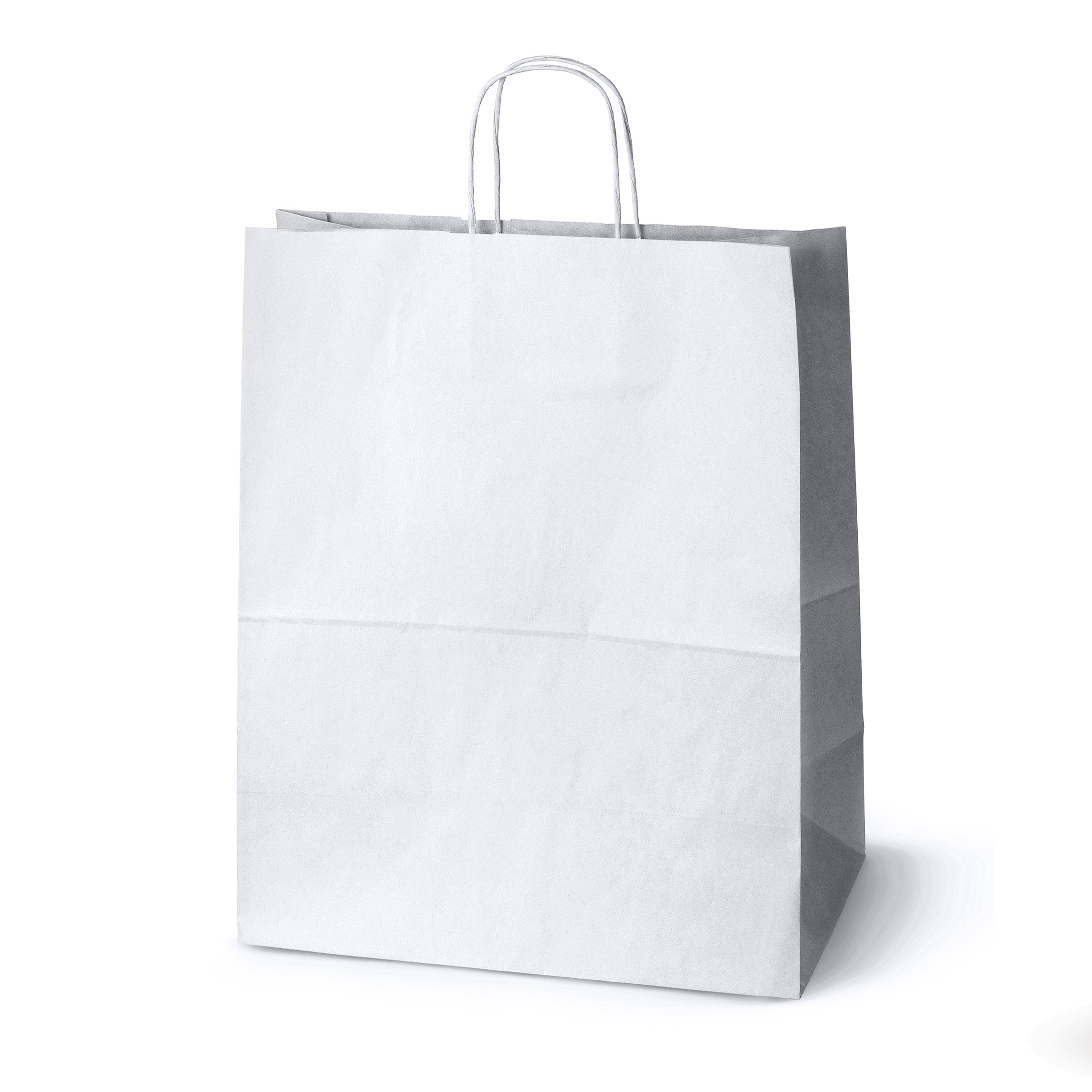Papiertüte mit gedrehtem Griff - 350x180x440mm Weiß