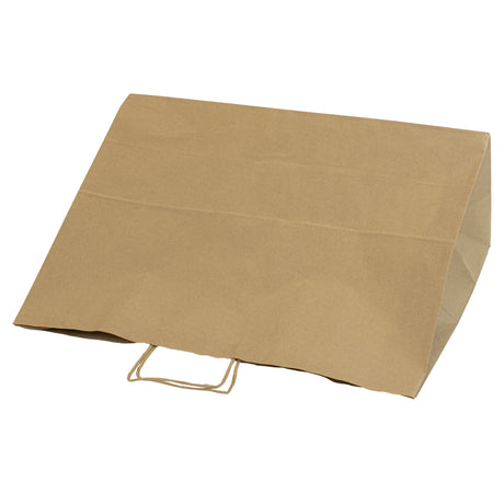 Papiertüte mit gedrehtem Griff 500x180x390mm Braun