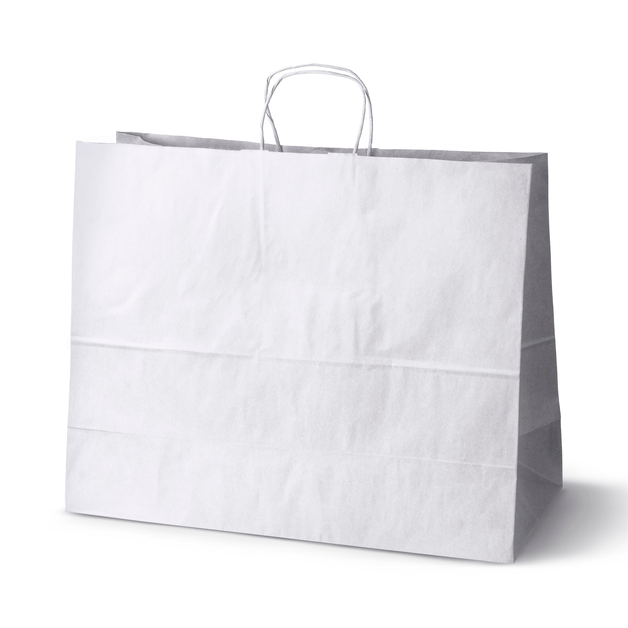 Bedruckte Papiertüte 500x180x390mm Weiß ab 50 Stk.
