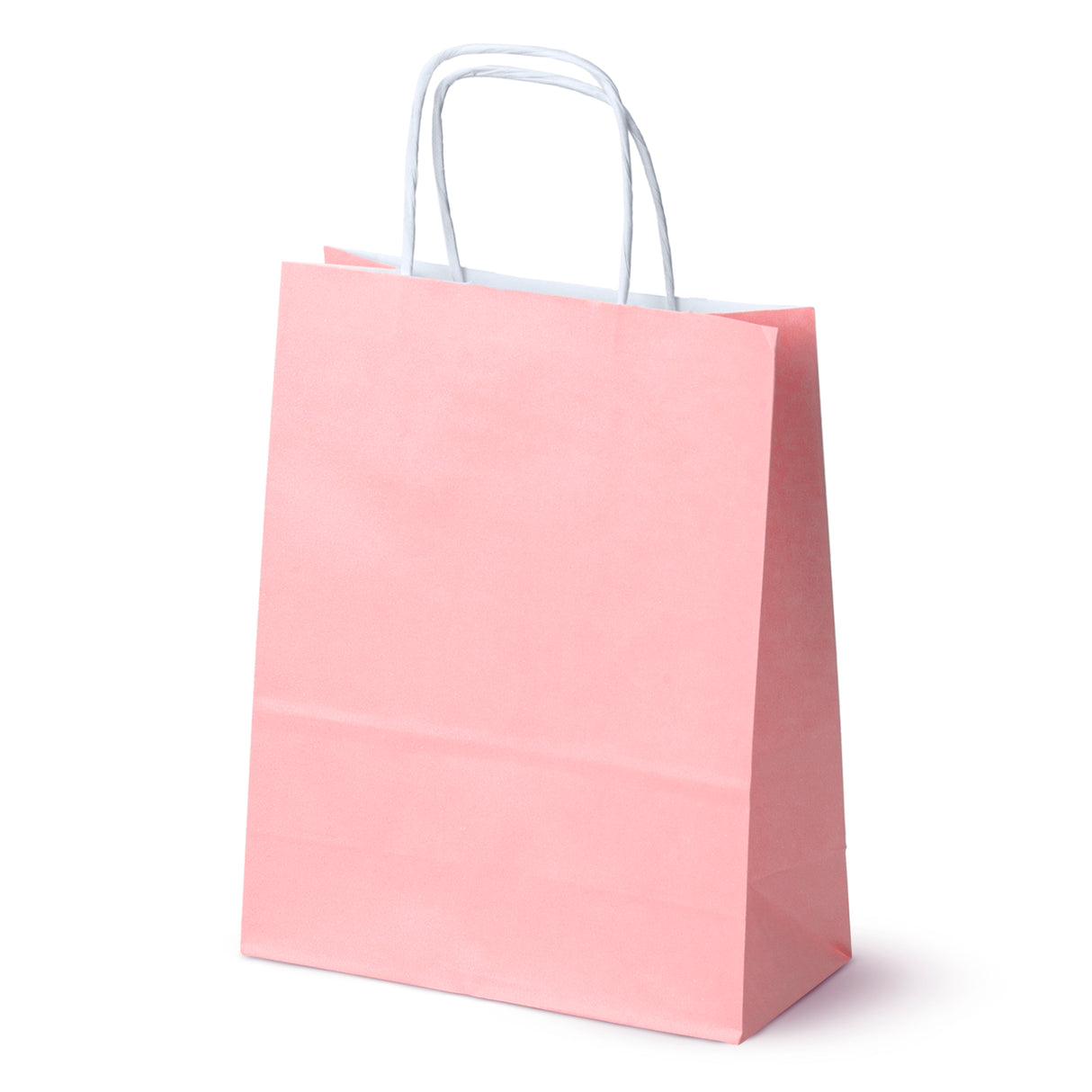 Bedruckte Papiertüte 180x80x225mm Pastell Rosa ab 50 Stk.