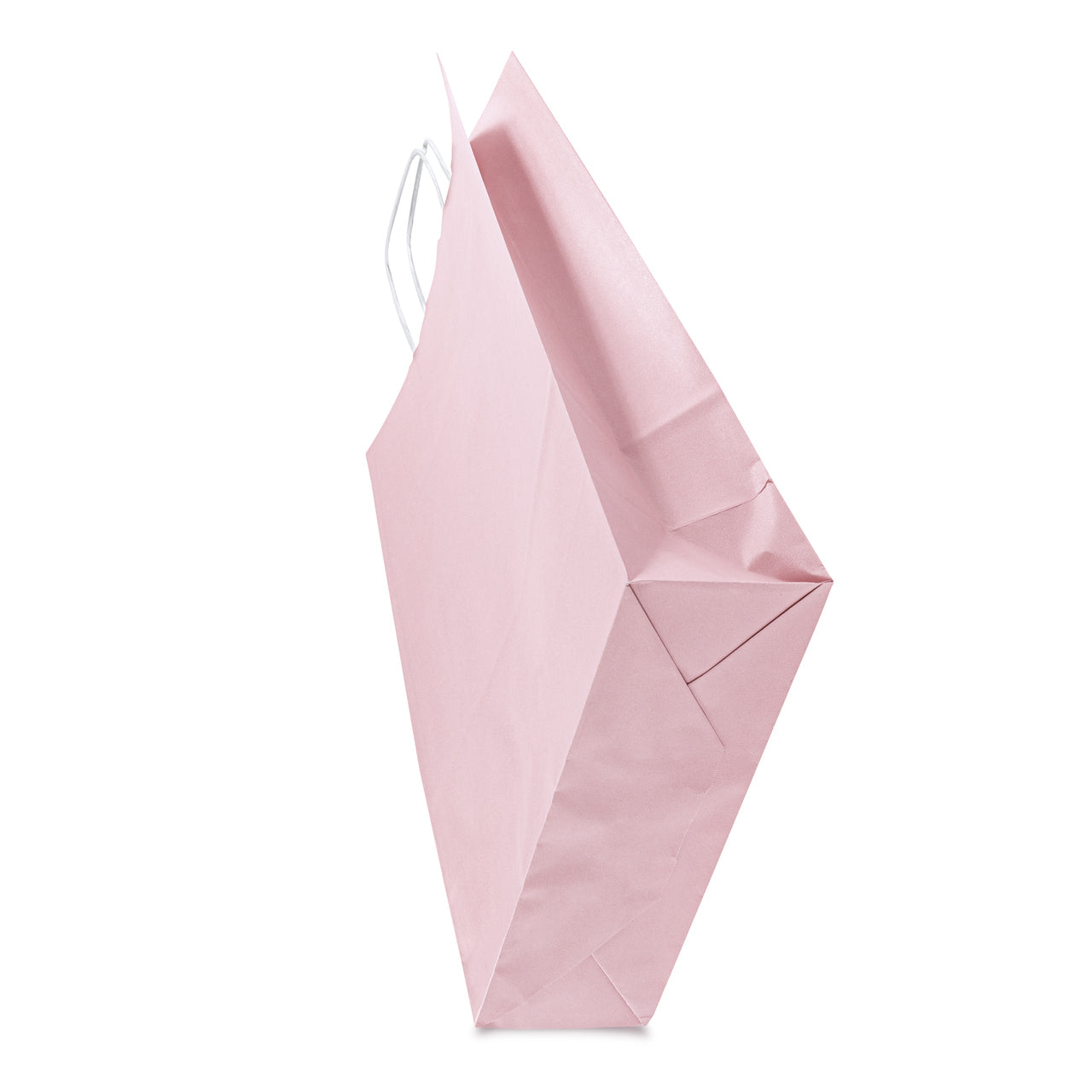 Papiertüte mit gedrehtem Griff 240x100x320 Puderrosa