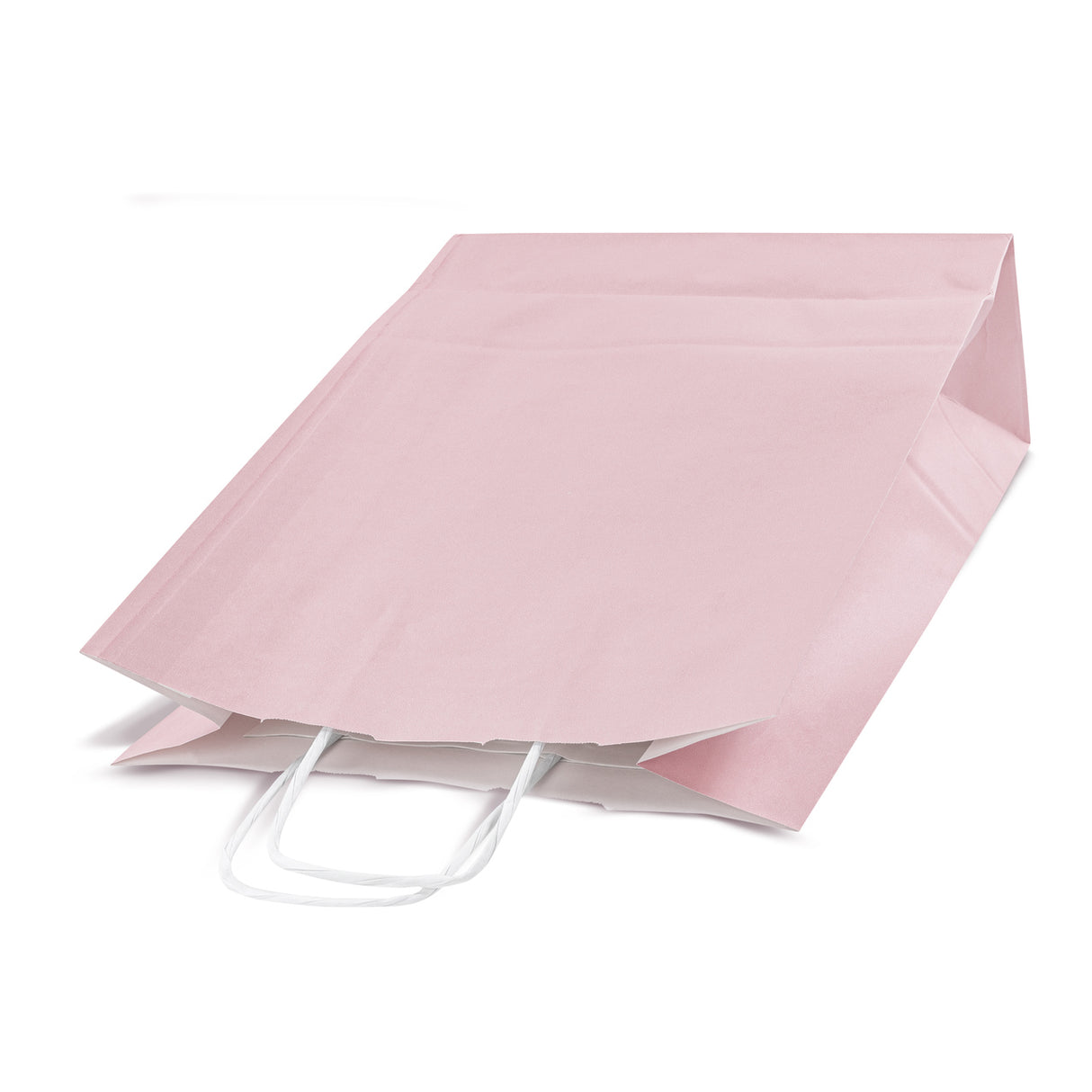 Papiertüte mit gedrehtem Griff 240x100x320 Puderrosa