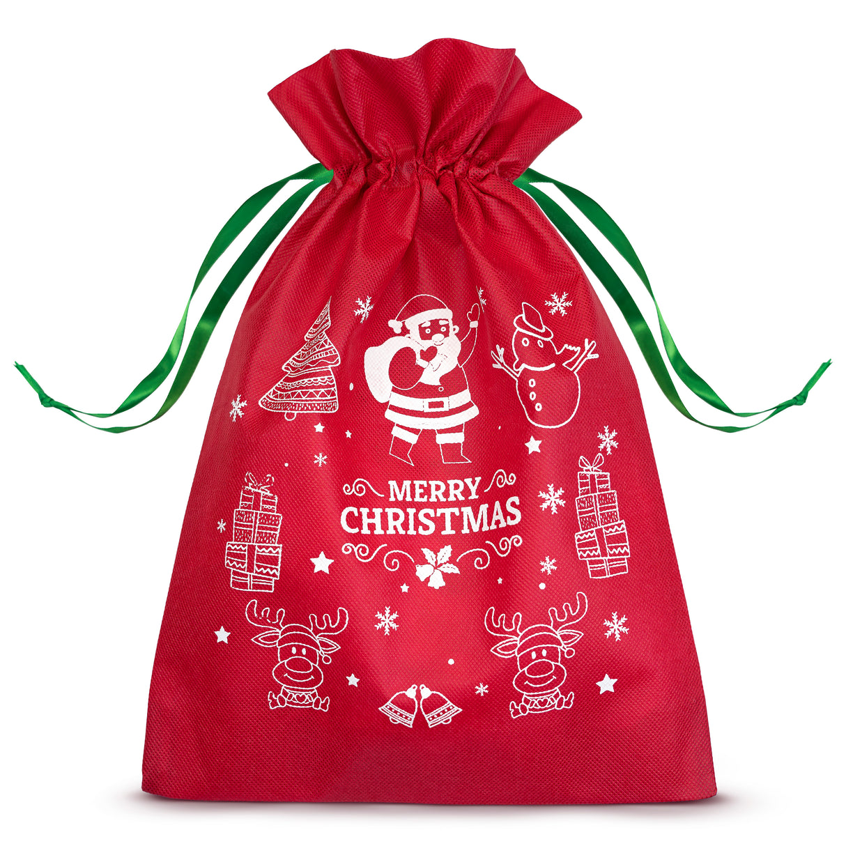 Weihnachtssack ROT mit Schleife