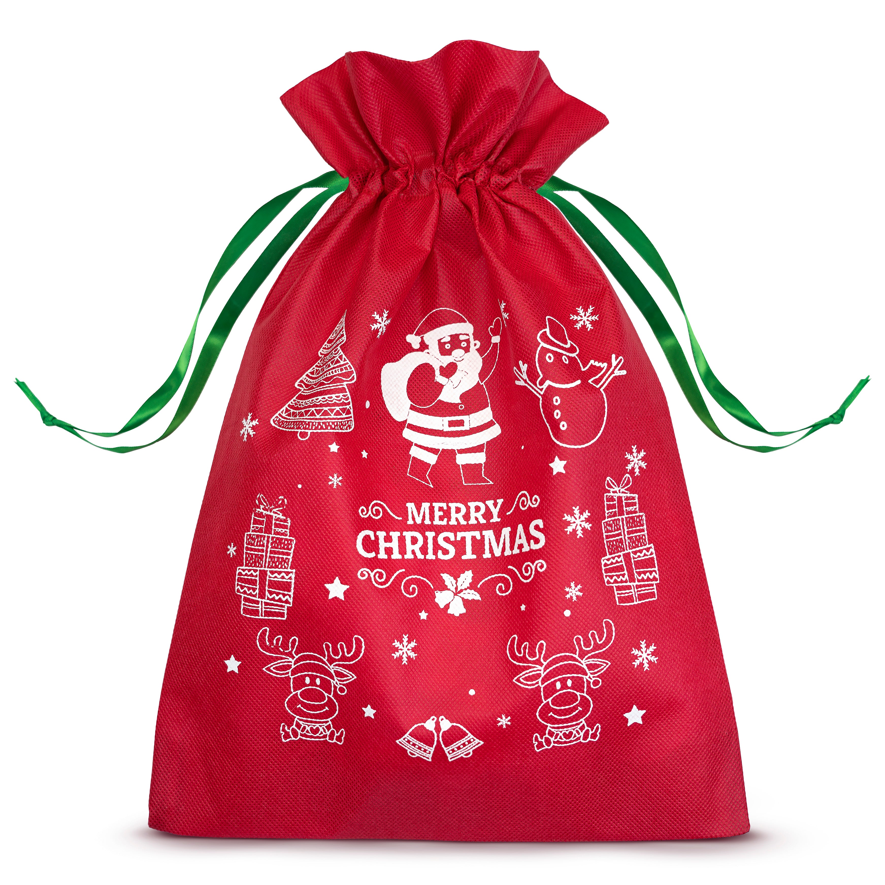 Weihnachtssack ROT mit Schleife