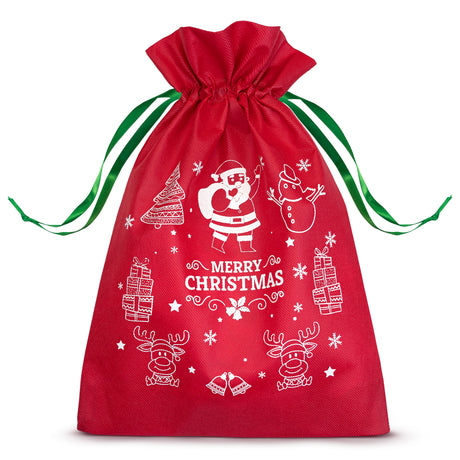 Weihnachtssack ROT mit Schleife