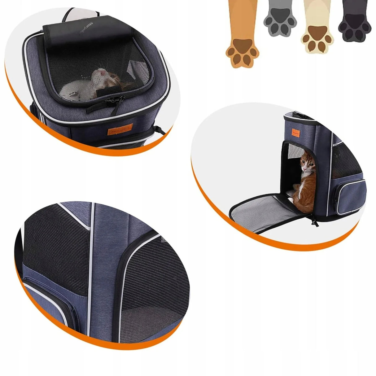 Transportbox für Katzen und Hunde mit Napf