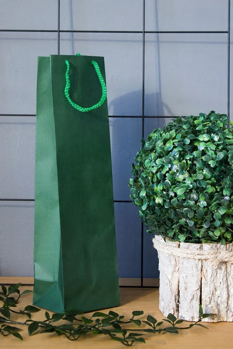 Papiertüte ECO Prestige 110x90x400mm Dunkelgrün