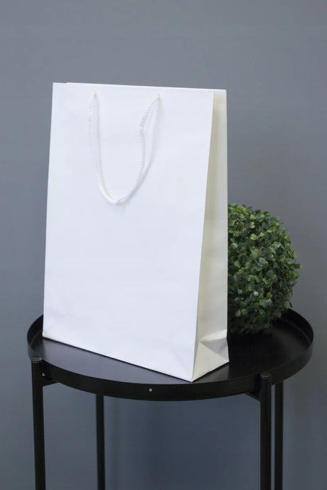 Papiertüte ECO Prestige 300x100x400mm Weiß