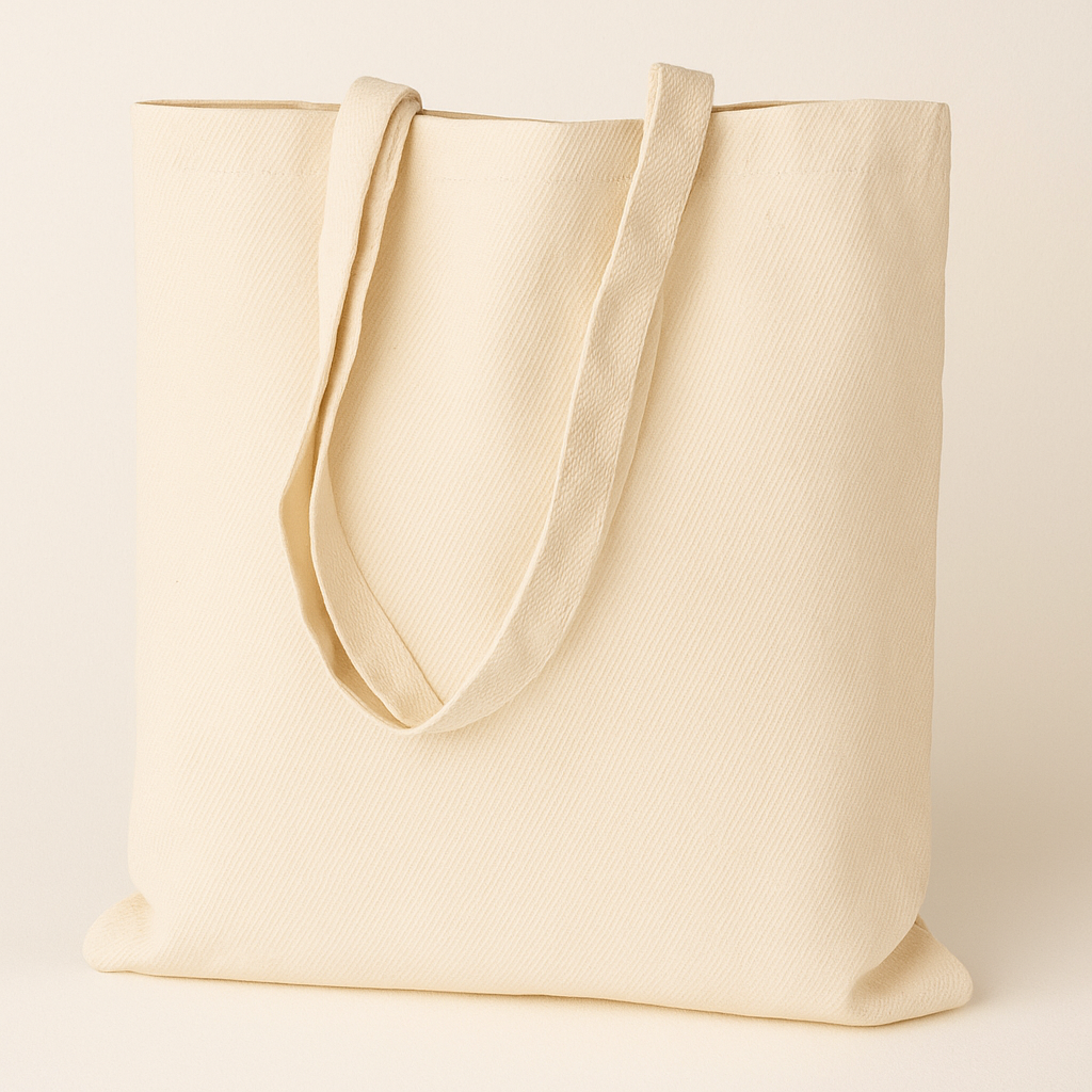 Baumwolltasche Ecru 380x420 mm 220 g Griff: 70 cm