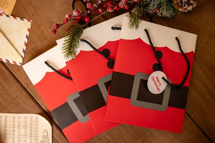 Papiertüte mit Weihnachtsmann-Motiv, 3 Stück