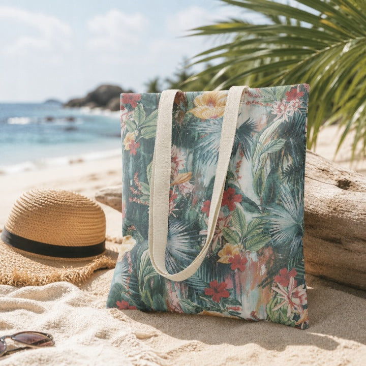 Polyester-Einkaufstasche 350x420mm Blumen