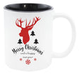 Weihnachtstasse - schwarzer Hirsch