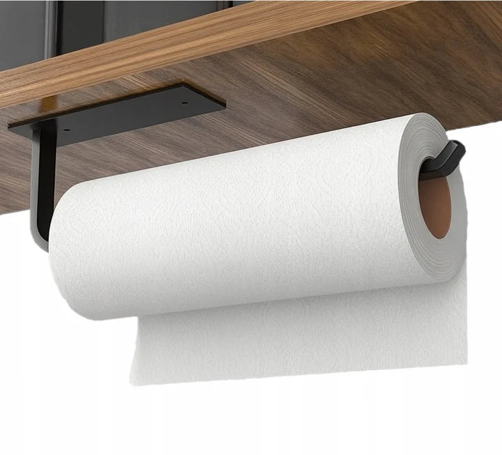 Schwarzer Küchenhalter für Papierhandtücher