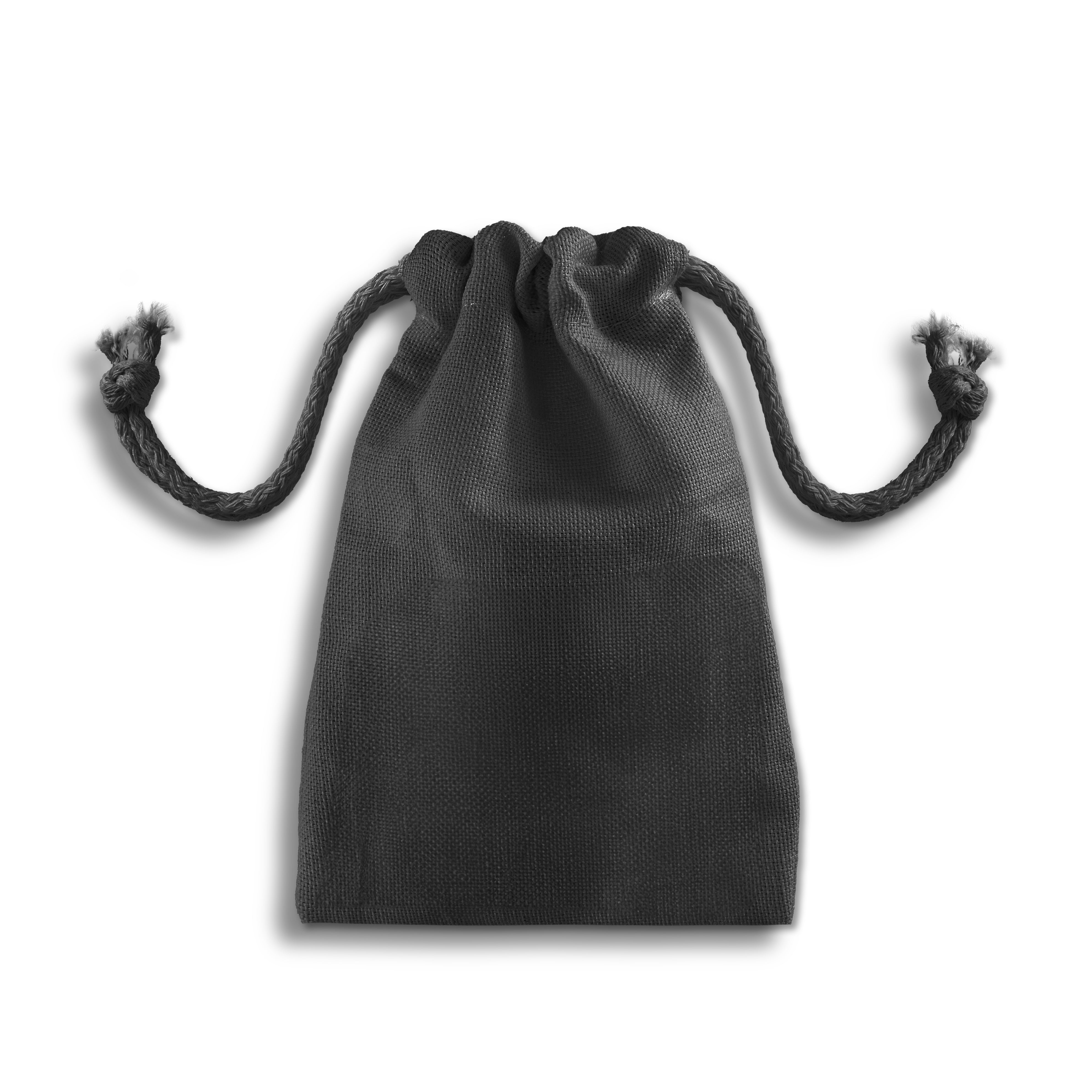 Baumwollsack Schwarz 100x150 mm