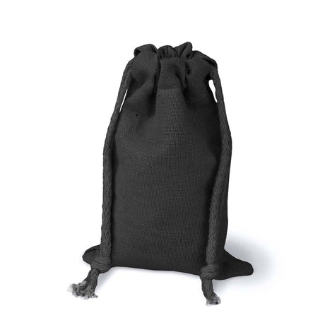 Baumwollsack Schwarz 100x150 mm