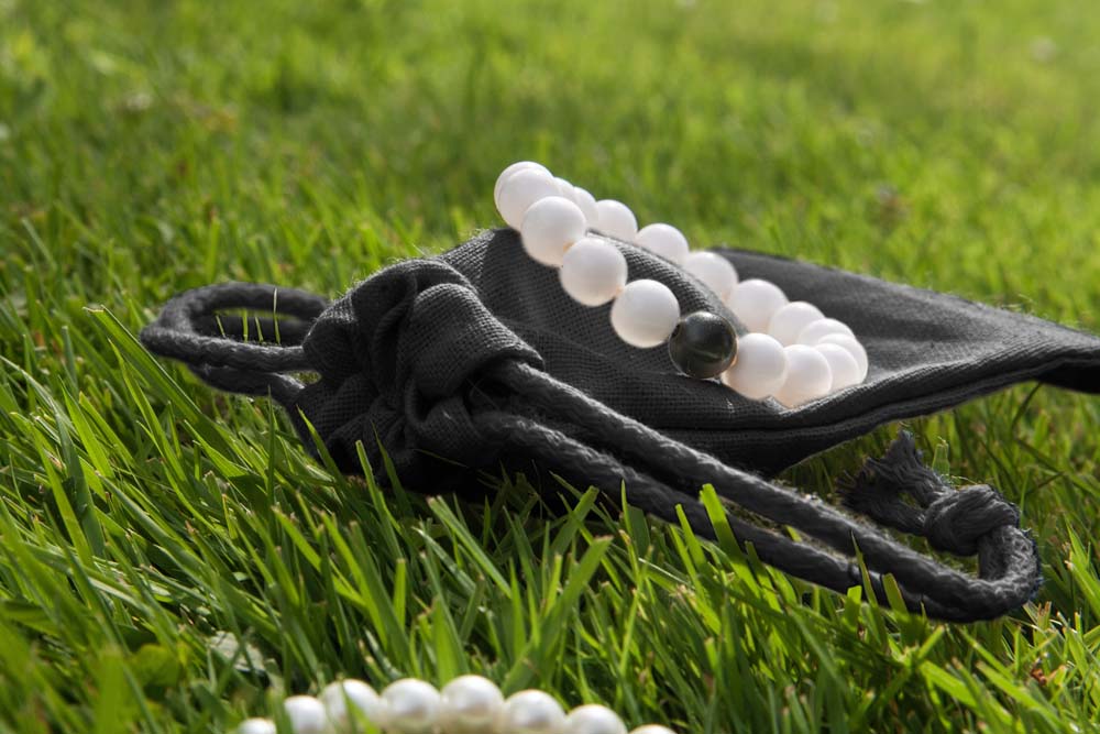 Baumwollsack Schwarz 100x150 mm