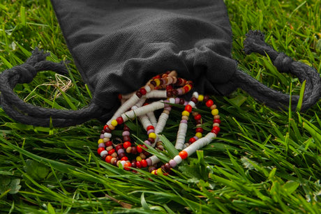 Baumwollsack Schwarz 100x150 mm