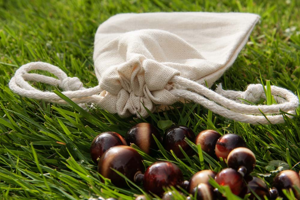 Baumwollsack Ecru 100x150 mm