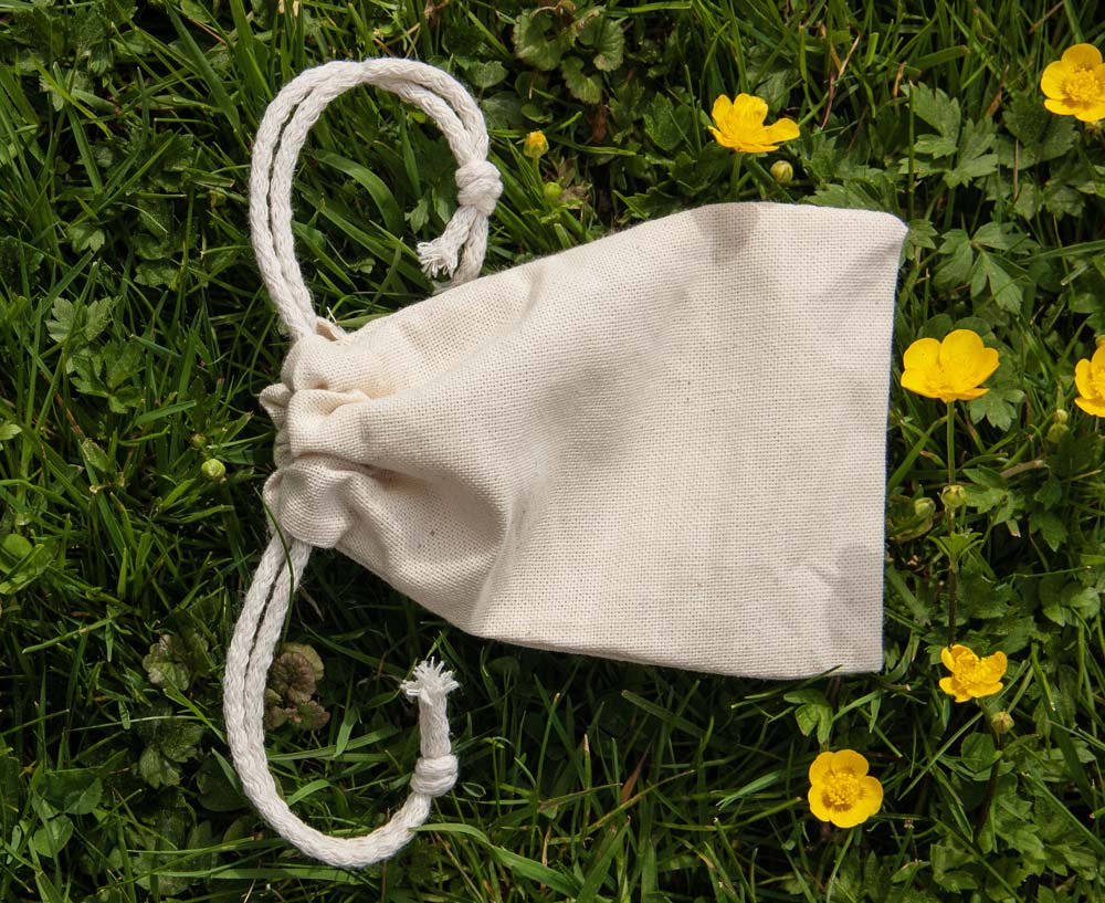 Baumwollsack Ecru 100x150 mm