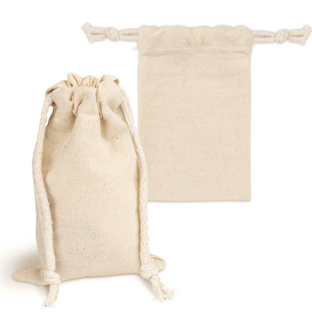 Baumwollsack Ecru 100x150 mm