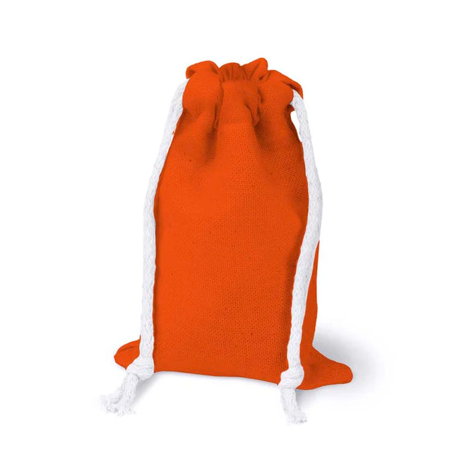 Baumwollsack orange 100x150 mm