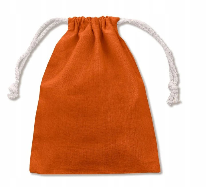 Baumwollsack orange 100x150 mm