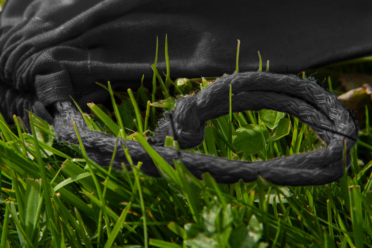 Baumwollsack Schwarz 150x200 mm