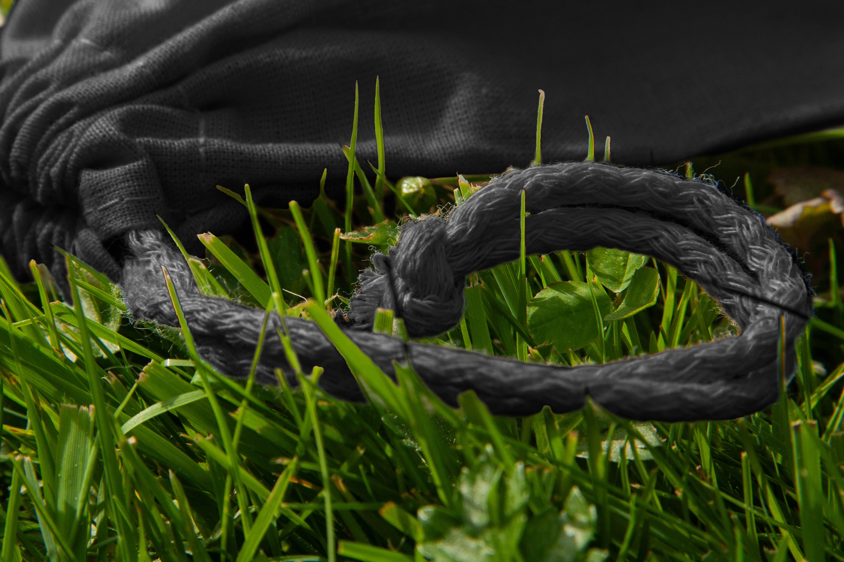 Baumwollsack Schwarz 150x200 mm