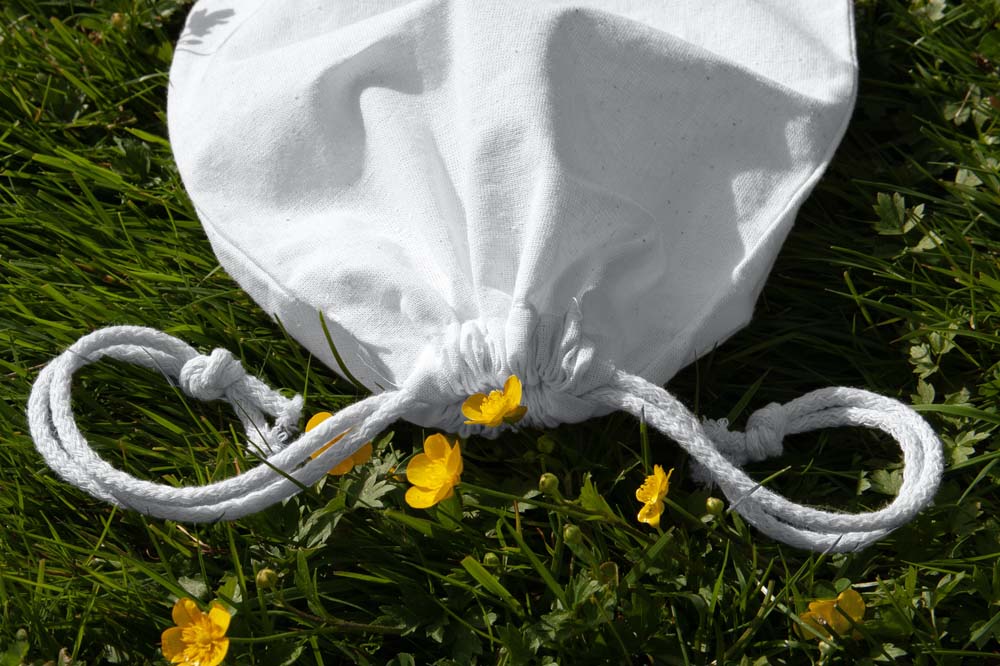 Baumwollsack Weiß 200x250 mm