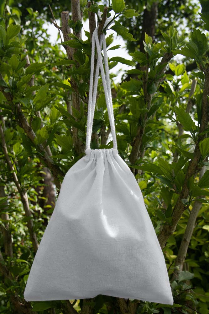 Baumwollsack Weiß 200x250 mm