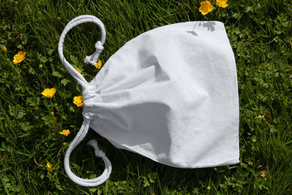 Baumwollsack Weiß 200x250 mm