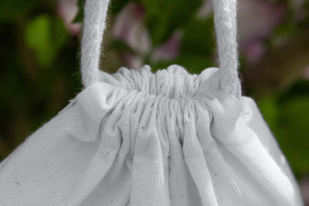 Baumwollsack Weiß 200x250 mm