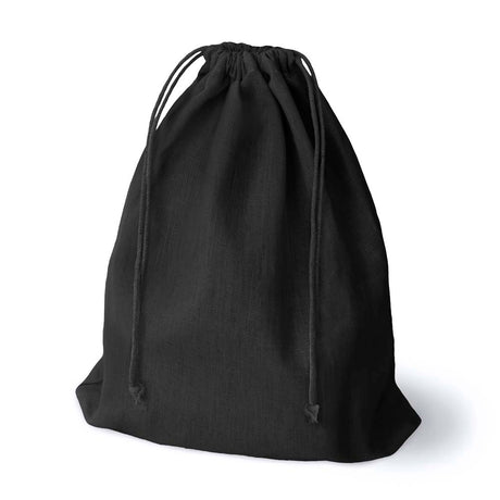 Baumwollsack Schwarz 250x300 mm