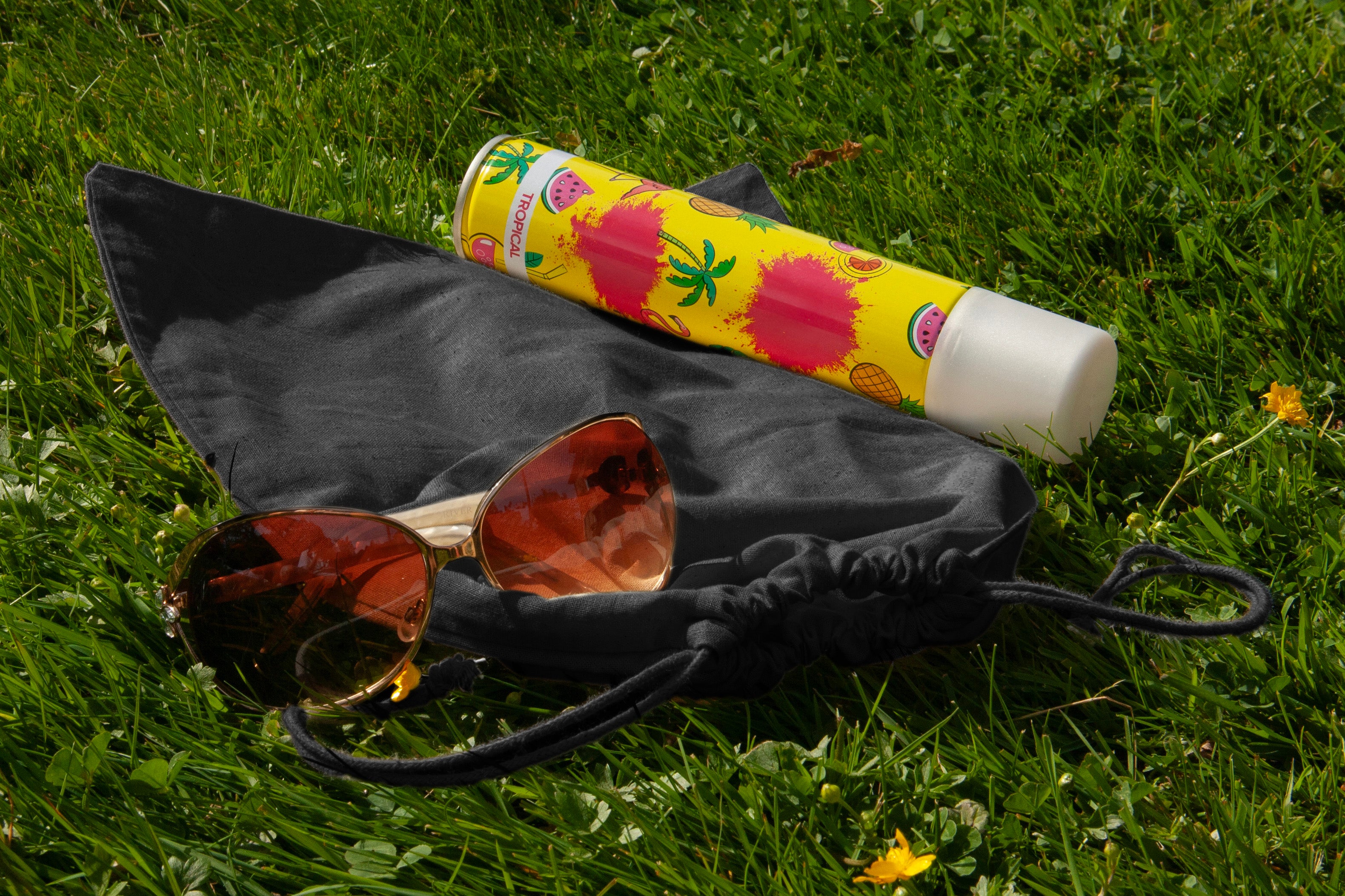 Baumwollsack Schwarz 250x300 mm