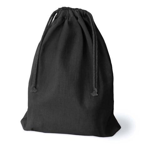 Baumwollsack Schwarz 300x450 mm