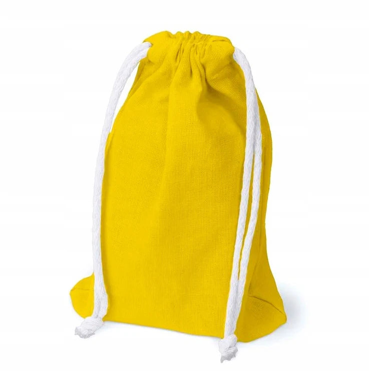 Baumwollsack Gelb 10x15cm 145g