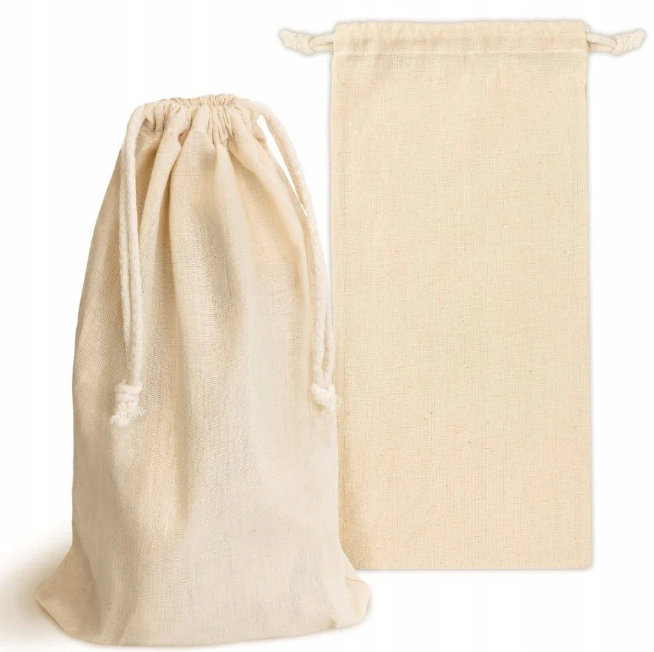 Baumwollsack Ecru 160x280 mm 145g