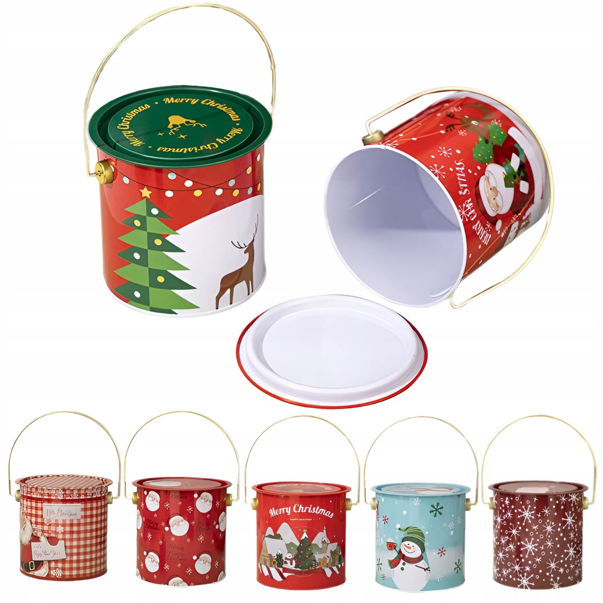 Weihnachtsgeschenkeimer 7er Set
