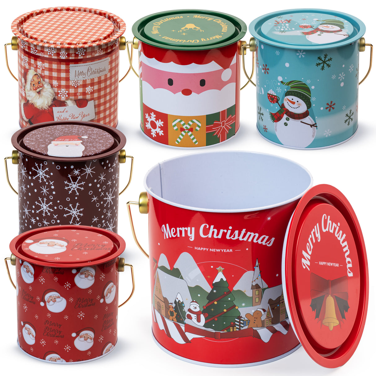 Weihnachtsgeschenkeimer 7er Set