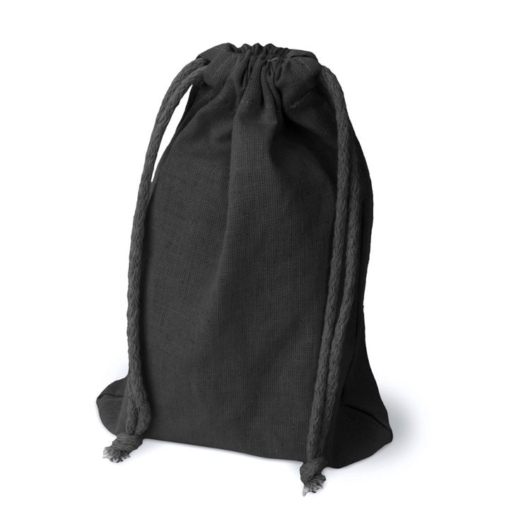 Baumwollbeutel 15x20 cm schwarz 140g