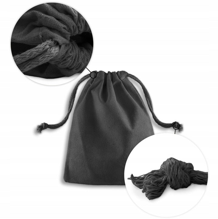 Baumwollbeutel 15x20 cm schwarz 140g