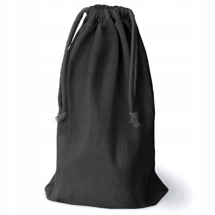 Baumwollsack Schwarz 170x350 mm