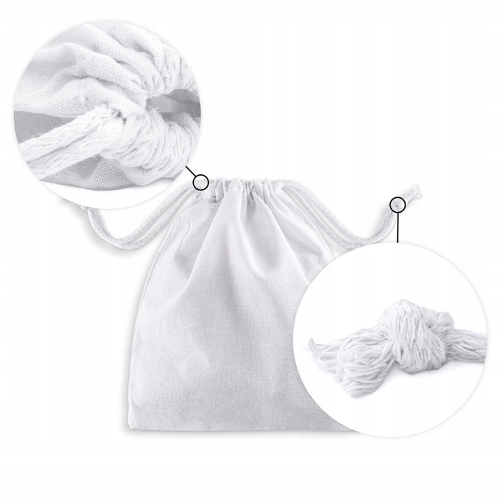 Baumwollsack Weiß 200x200 mm 145 g