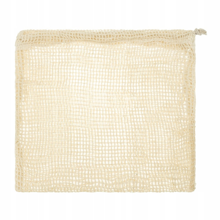 Baumwollnetzbeutel 15x18 cm Ecru